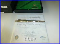 Vintage Sterling Silver Limited Edition Tennis Hall Of Fame Fountain Pen In Box