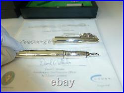 Vintage Sterling Silver Limited Edition Tennis Hall Of Fame Fountain Pen In Box