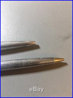 Vintage Sterling Silver Parker Pen & Mechanical Pencil Set CLEAN