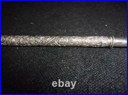 Vintage Sterling Silver Reposse Dip Pen