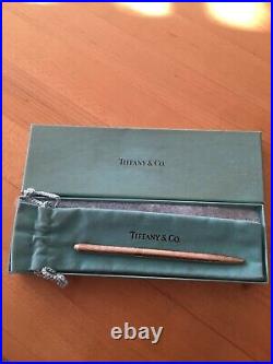 Vintage Sterling Silver Tiffany & Co. Pencil in Bag and Box