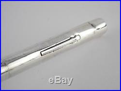 Vintage Swan Fountain Pen-Sterling Silver Lever Filler-14K Nib-England 1930s