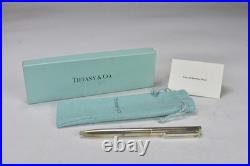 Vintage TIFFANY & CO 925 STERLING SILVER BALL POINT PEN T CLIP GERMANY #08269