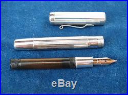 Vintage TIFFANY & CO Sterling Silver Fountain Pen W. S. HICKS 14k Nib