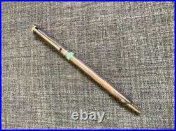Vintage TIFFANY & CO Sterling Silver T Clip & Signature Blue Band Ballpoint Pen