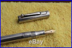 Vintage TWINPOINT Fountain Pen COMBO in Sterling Silver #3 14K nib Working