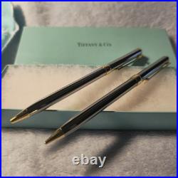 Vintage Tiffany 925 sterling & gold pen set in box rare collectible gift