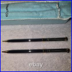 Vintage Tiffany 925 sterling & gold pen set in box rare collectible gift