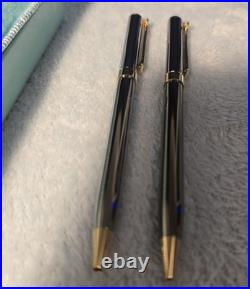Vintage Tiffany 925 sterling & gold pen set in box rare collectible gift