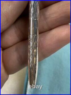 Vintage Tiffany & Co 925 Sterling Silver Ballpoint Slim Purse Pen c. 1960's