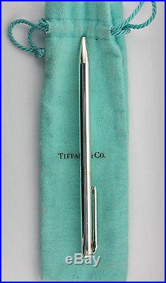 Vintage Tiffany & Co. (925) Sterling Silver Functional Ball Point Pen with T-Clip