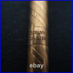 Vintage Tiffany & Co. Barber Pole Sterling Silver Ballpoint Purse Pen, Writes