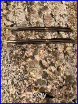 Vintage Tiffany & Co. Gold/sterling Silver Twist Pen & Pencil Set. NOS