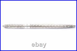 Vintage Tiffany & Co Reticello Pattern Engraved 925 Sterling Silver Pen