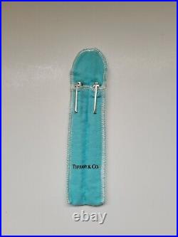 Vintage Tiffany & Co. Silver T-Clip Pen & Pencil Set in Tiffany Pouch & Box 1998