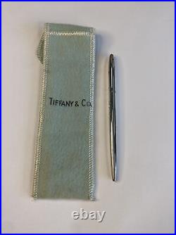 Vintage Tiffany & Co. Sterling Pen Engraved RCS W. Original bag