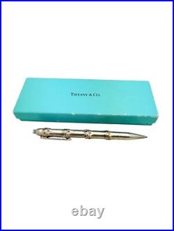 Vintage Tiffany & Co. Sterling Silver Bamboo Pen Box