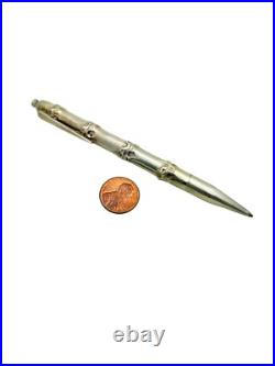 Vintage Tiffany & Co. Sterling Silver Bamboo Pen Box