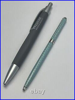 Vintage Tiffany Co Sterling Silver Blue Enamel Pen