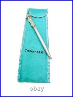 Vintage Tiffany & Co. Sterling Silver Bow Ribbon Ballpoint Pen Pouch
