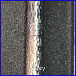Vintage Tiffany & Co Sterling Silver Diamond Pattern Ballpoint Pen Germany