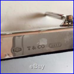 Vintage Tiffany & Co Sterling Silver Double Stall Pen Holder
