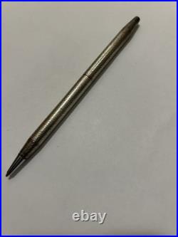 Vintage Tiffany & Co Sterling Silver Engine Turned Ballpoint Pen Guilloche Twist