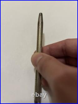 Vintage Tiffany & Co Sterling Silver Engine Turned Ballpoint Pen Guilloche Twist