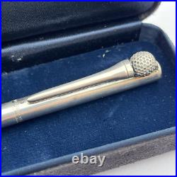 Vintage Tiffany & Co. Sterling Silver Golfball & Tee Ball Point Pen 925