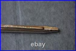 Vintage Tiffany & Co Sterling Silver Spiral Etched Twist Ball Point Pen