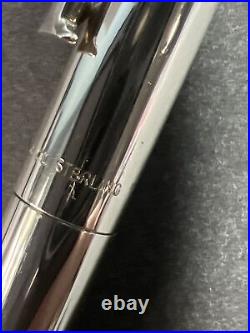 Vintage Tiffany & Co Sterling Silver T Clip Pen With New Montblanc Ink Refill