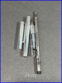 Vintage Tiffany & Co Sterling Silver T Clip Pen With New Montblanc Ink Refill