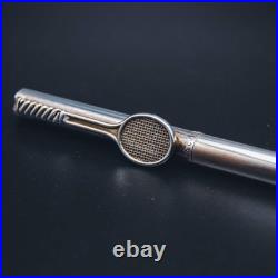 Vintage Tiffany & Co. Sterling Silver Tennis Racket Pen Original Blue Box & Po