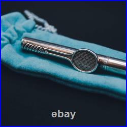Vintage Tiffany & Co. Sterling Silver Tennis Racket Pen Original Blue Box & Po