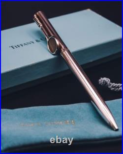 Vintage Tiffany & Co. Sterling Silver Tennis Racket Pen Original Blue Box & Po
