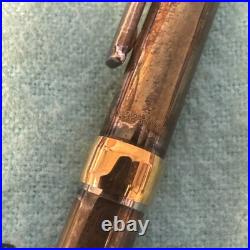 Vintage Tiffany & Co. T Clip 925 Sterling & 14K Gold Ink Pen Hallmarked (Z)