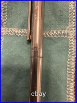Vintage Tiffany & Co. T Clip 925 Sterling Retractable Ink Pen