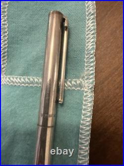 Vintage Tiffany & Co. T Clip 925 Sterling Retractable Ink Pen