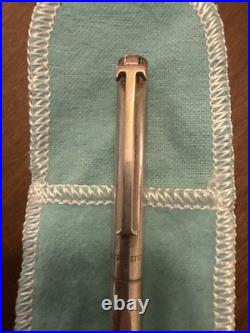 Vintage Tiffany & Co. T Clip 925 Sterling Retractable Ink Pen