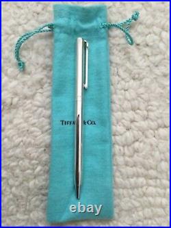 Vintage Tiffany & Co. T Clip Sterling Retractable Ink Pen Vintage