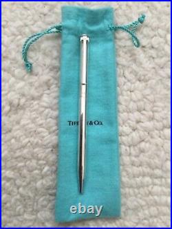 Vintage Tiffany & Co. T Clip Sterling Retractable Ink Pen Vintage