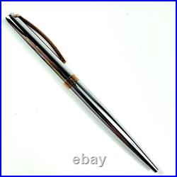 Vintage Tiffany Co silver / gold T Clip Ballpoint Writing Pen With Pouch