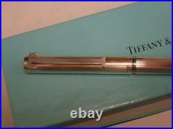 Vintage Tiffany Silver Pen 925 Sterling Silver with T clip & Rare Design With BOX