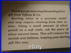 Vintage Tiffany Silver Pen 925 Sterling Silver with T clip & Rare Design With BOX