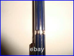 Vintage Tourneau Sterling Silver & Dark Blue Enamel Ballpoint Pen Germany