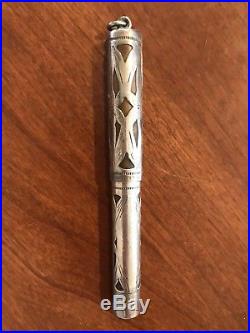Vintage WATERMANS IDEAL 452 1/2 Sterling Silver Overlay Filigree Fountain Pen