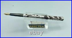 Vintage WATERMAN 12 999 FINE Silver Overlay Fountain Pen #2 Flexible Nib