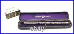 Vintage WATERMAN 402 Sterling Silver SNAIL Overlay Fountain Pen #2 Flex Med nib