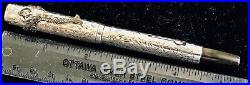 Vintage WATERMAN 452 Sterling Silver Overlay Fountain Pen, Hand Engraved Vine