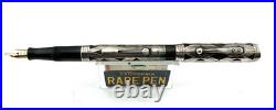 Vintage WATERMAN 452 Sterling Silver Overlay Fountain Pen Pencil 14K F FLEX nib
